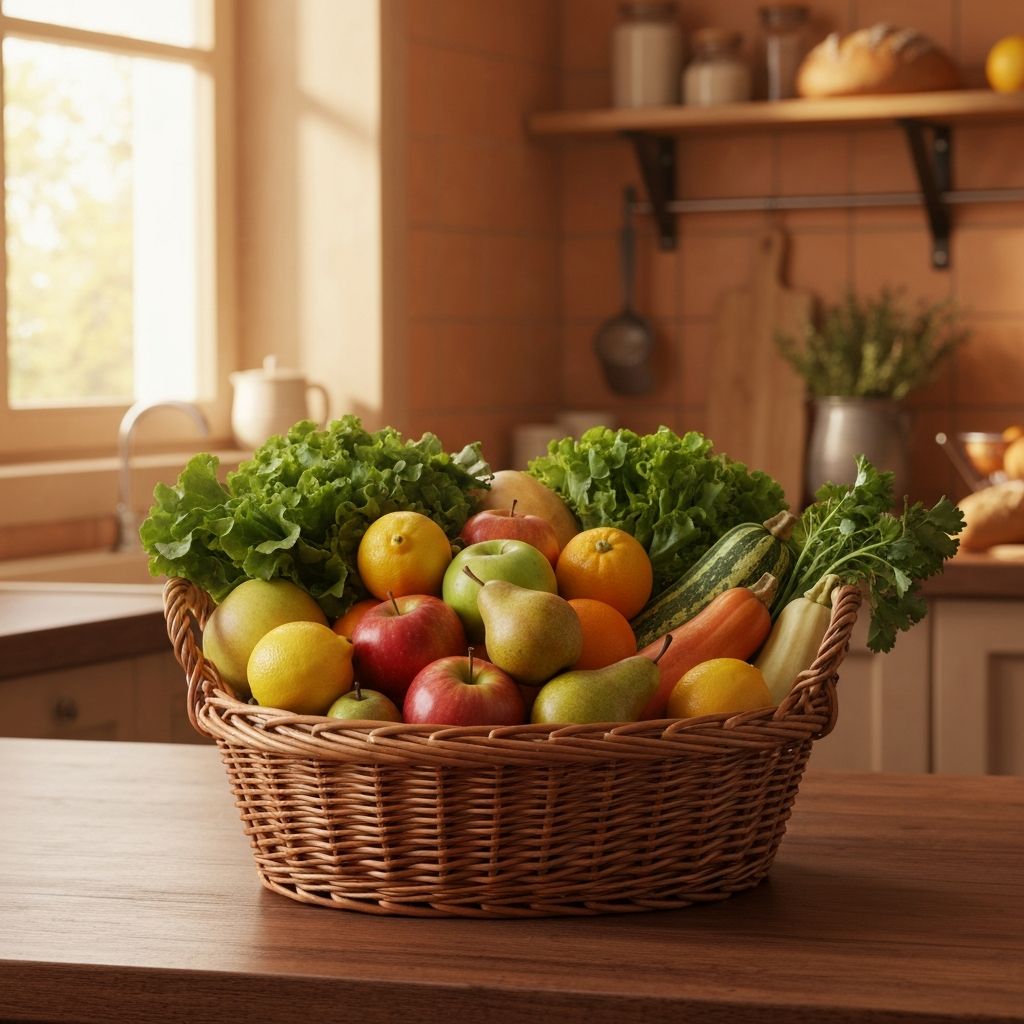 Kolorowe owoce i warzywa